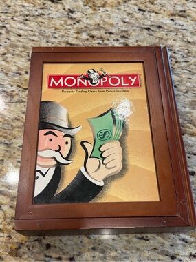 Monopoly Vintage Game Collection in Wood Case 2005 Hasbro